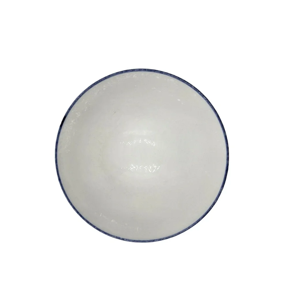 Vintage Japanese Textured Floral Porcelain Farmhouse Boho Rice Dish Trinket Bowl